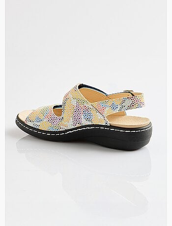 Sandales grande largeur cuir - Afibel