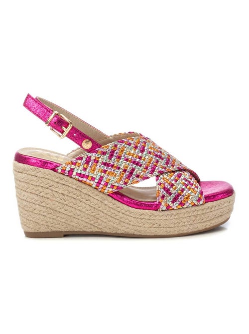 Sandales habillées à semelle compensée avec boucle - Kiabi