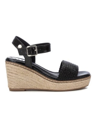 Sandales habillées à semelle compensée avec boucle