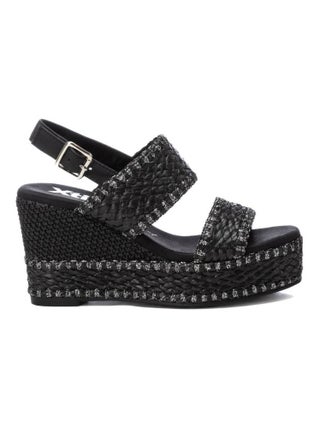 Sandales habillées à semelle compensée avec boucle