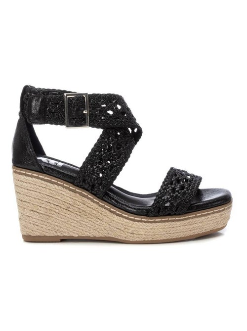 Sandales habillées à semelle compensée avec boucle - Kiabi