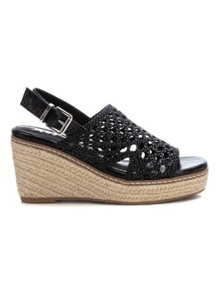 Sandales habillées à semelle compensée avec boucle