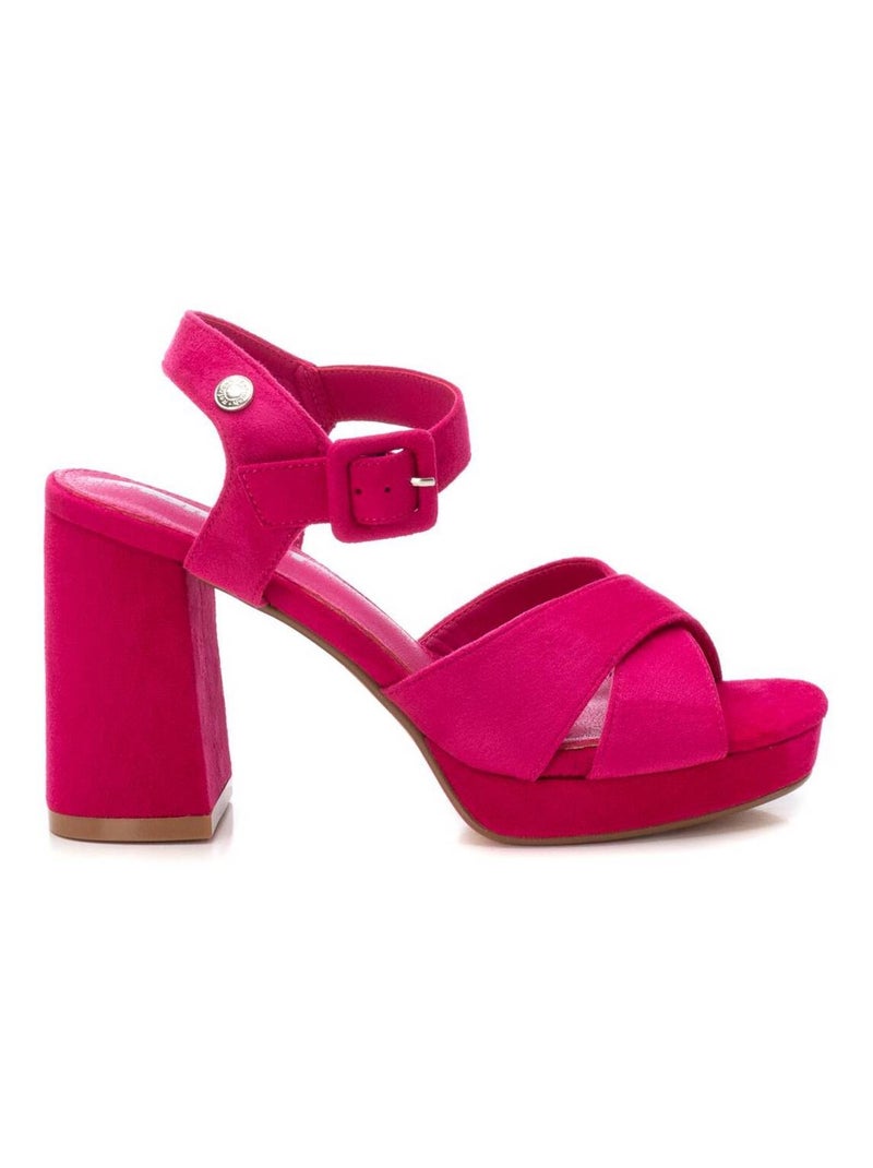 Sandales habillées à talon avec boucle Mauve lilas - Kiabi