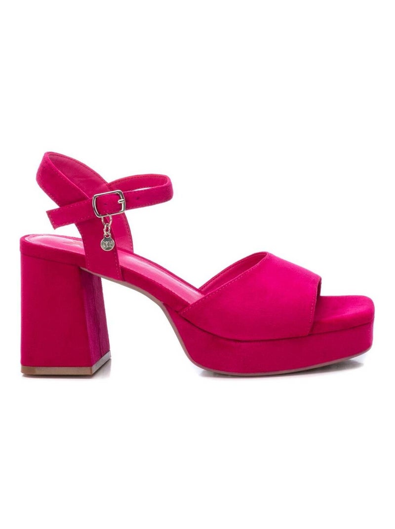 Sandales habillées à talon avec bride cheville Mauve lilas - Kiabi
