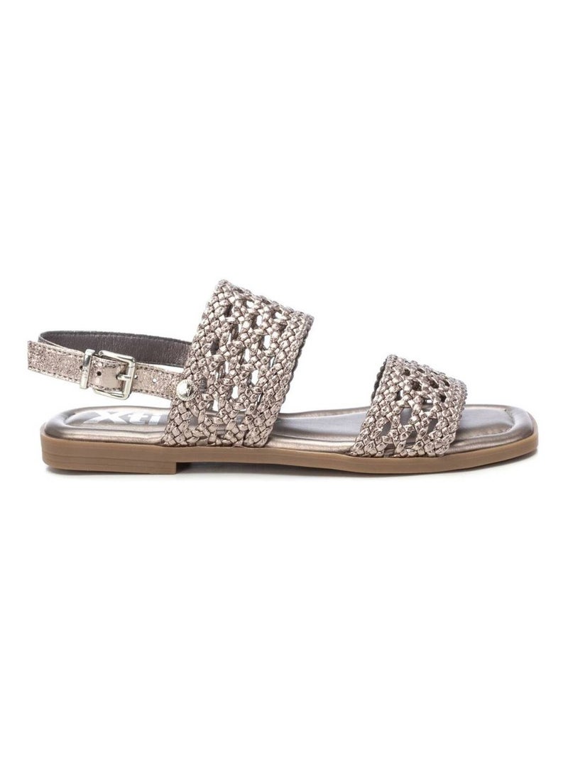 Sandales habillées basses avec boucle Gris Gris - Kiabi