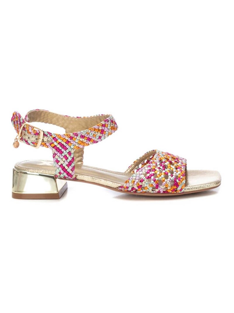 Sandales habillées basses avec boucle Mauve lilas - Kiabi