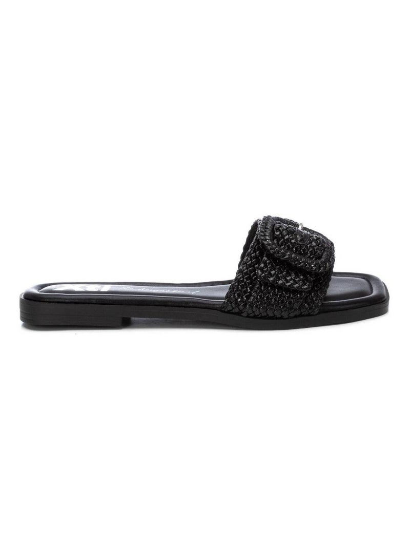 Sandales habillées basses avec bride arrière Noir - Kiabi