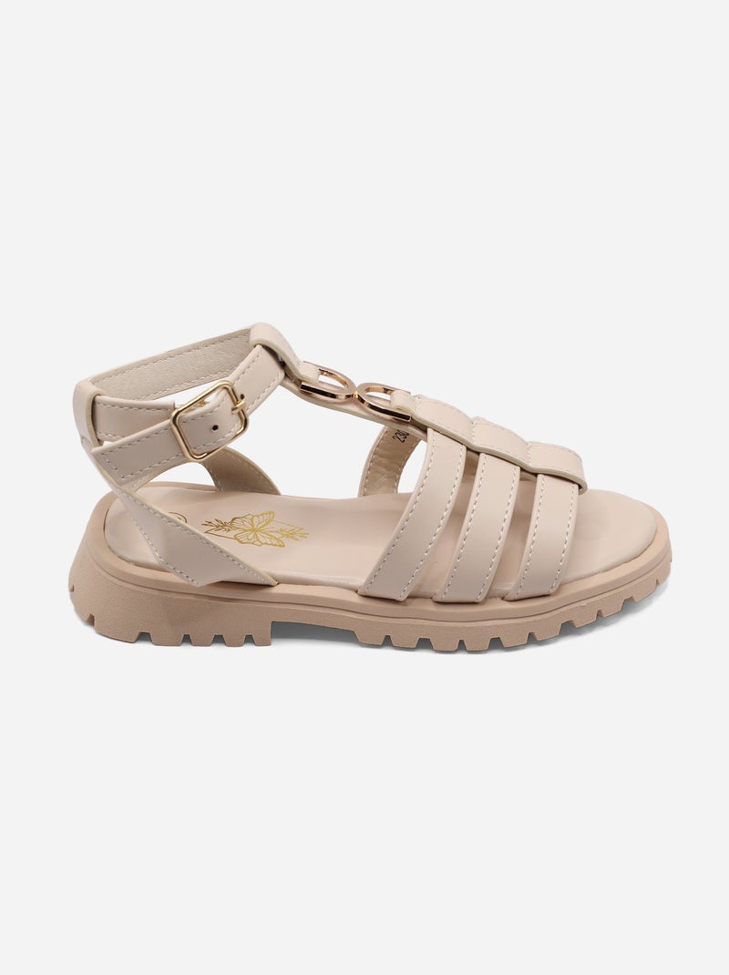 Sandales hautes Beige - Kiabi