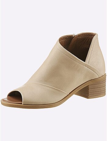 Sandales Cuir Nappa De Vache - Taille Standard - Helline