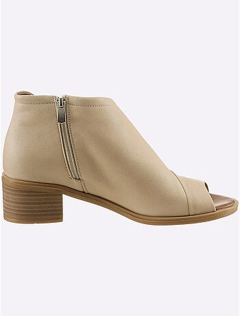 Sandales Cuir Nappa De Vache - Taille Standard - Helline