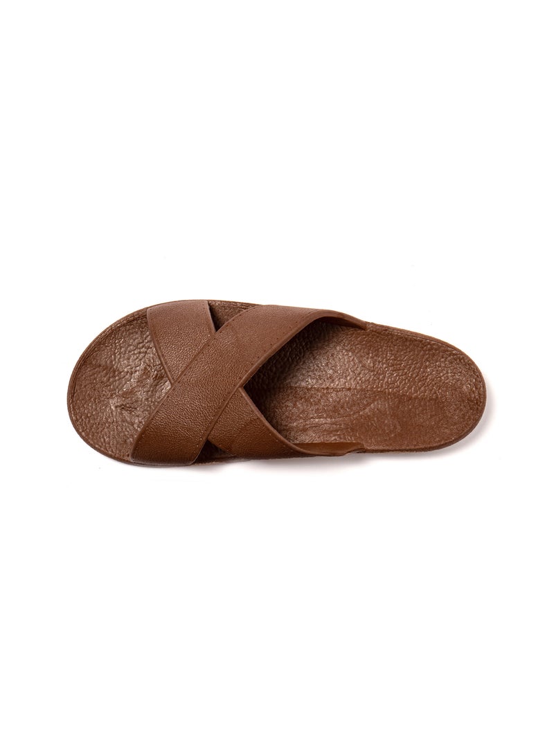 Sandales homme Brasileras semelle en gomme Marron - Kiabi