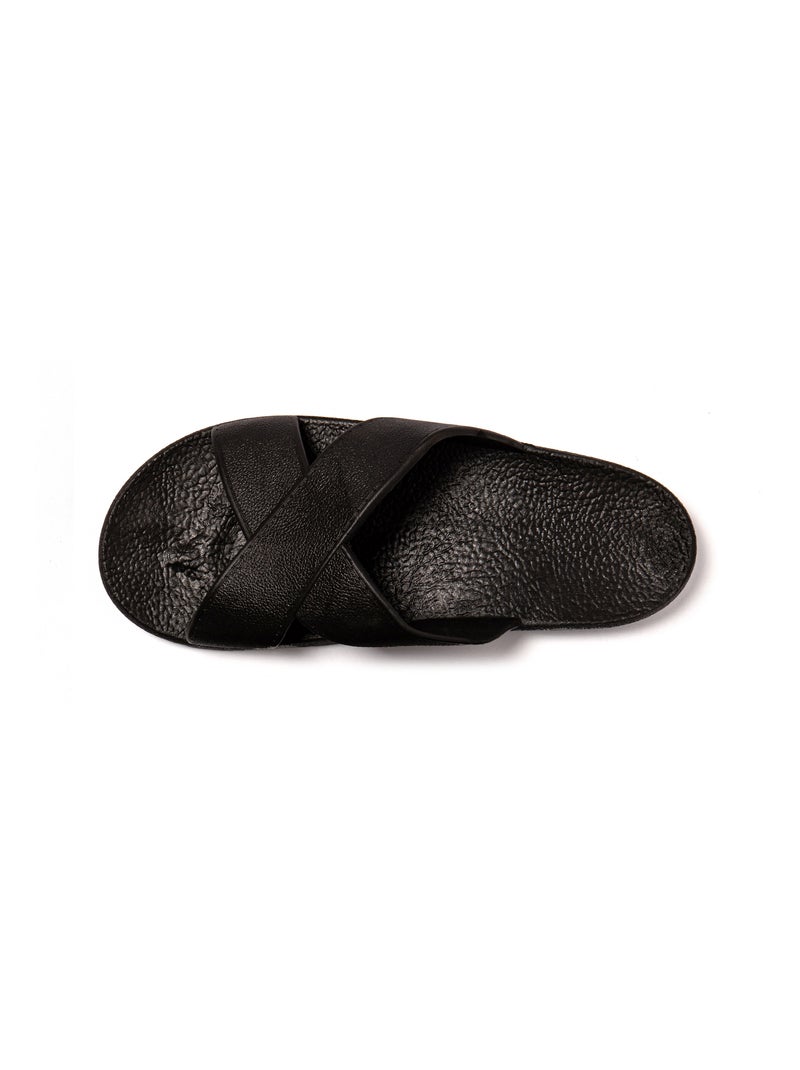 Sandales homme Brasileras semelle en gomme Noir - Kiabi