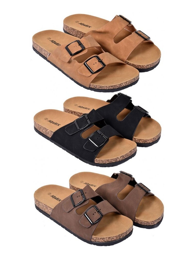 Sandales Homme PREMIUM Noir - Kiabi
