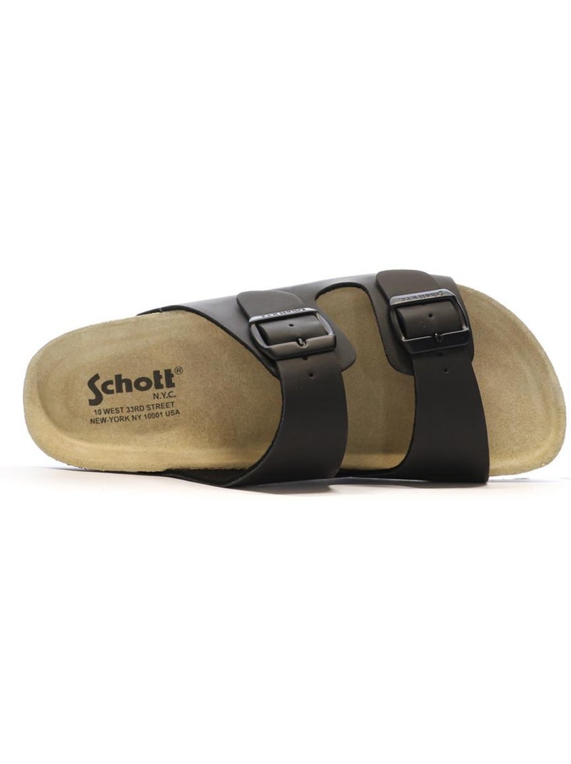 Sandales homme schott Noir - Kiabi