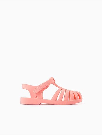 Sandales jelly avec fermeture à scratch