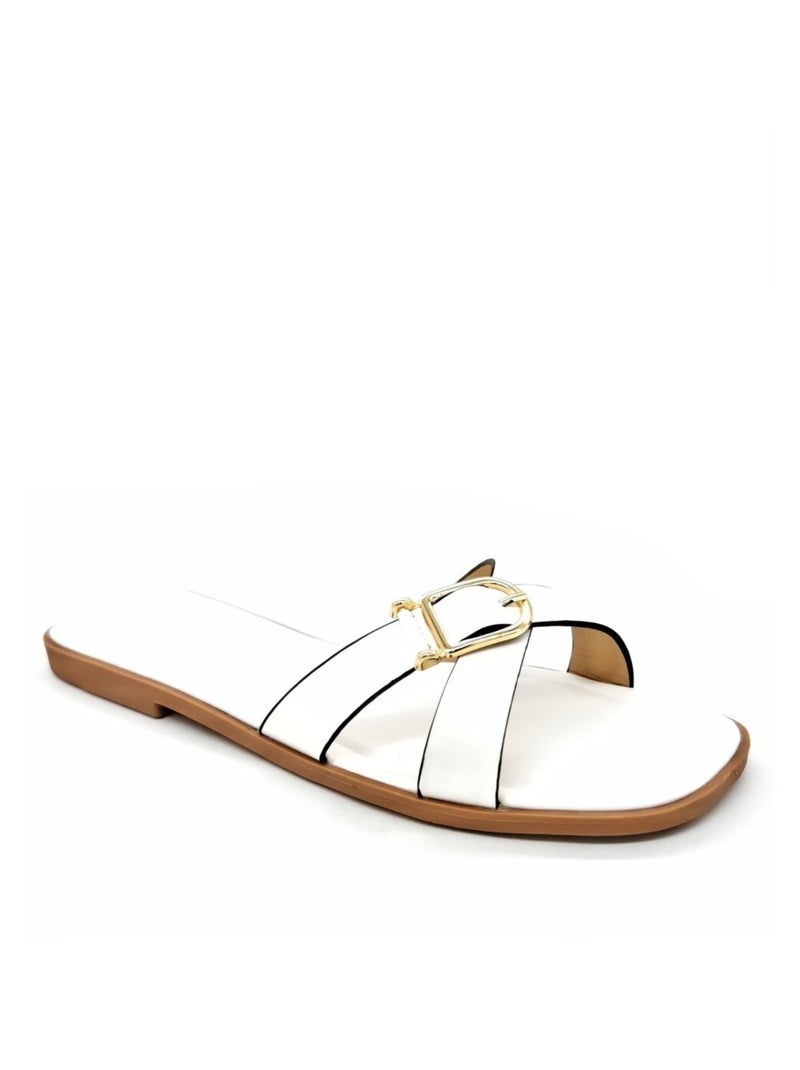 Sandales Kebello Blanc - Kiabi