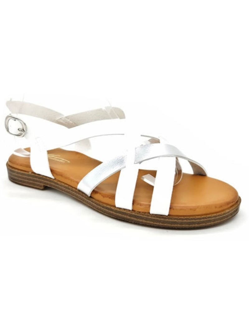 Sandales Kebello Blanc - Kiabi