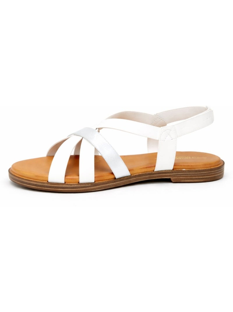 Sandales Kebello Blanc - Kiabi