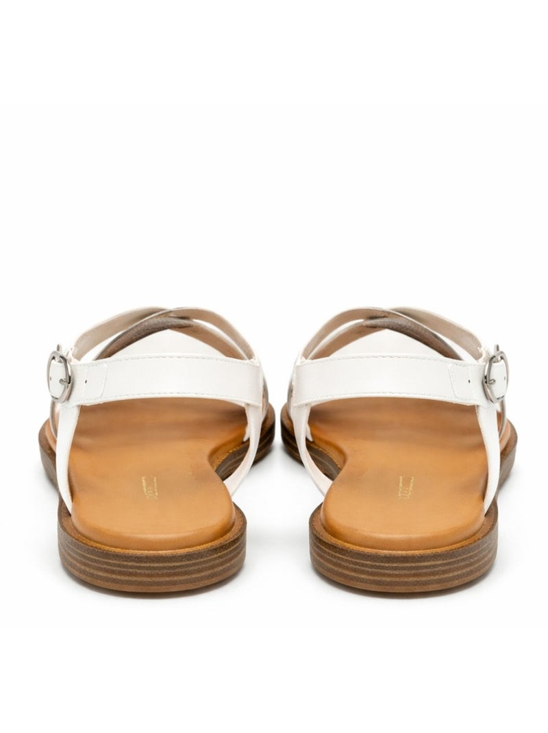 Sandales Kebello Blanc - Kiabi