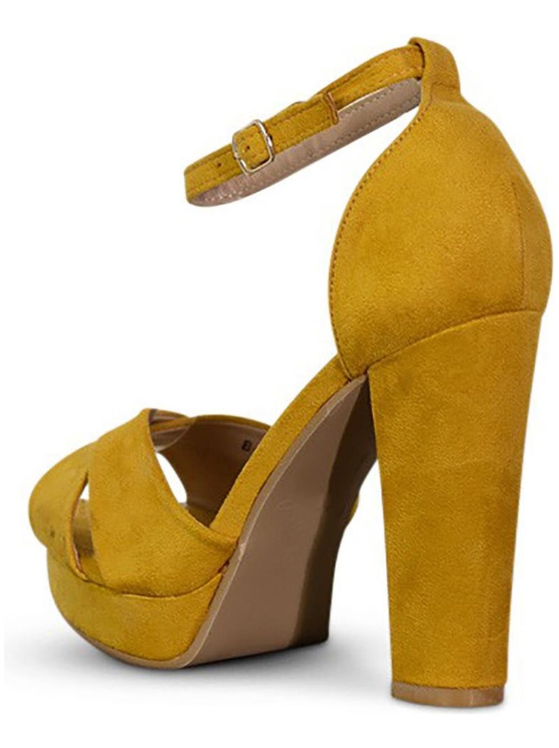 Sandales Kebello Jaune - Kiabi