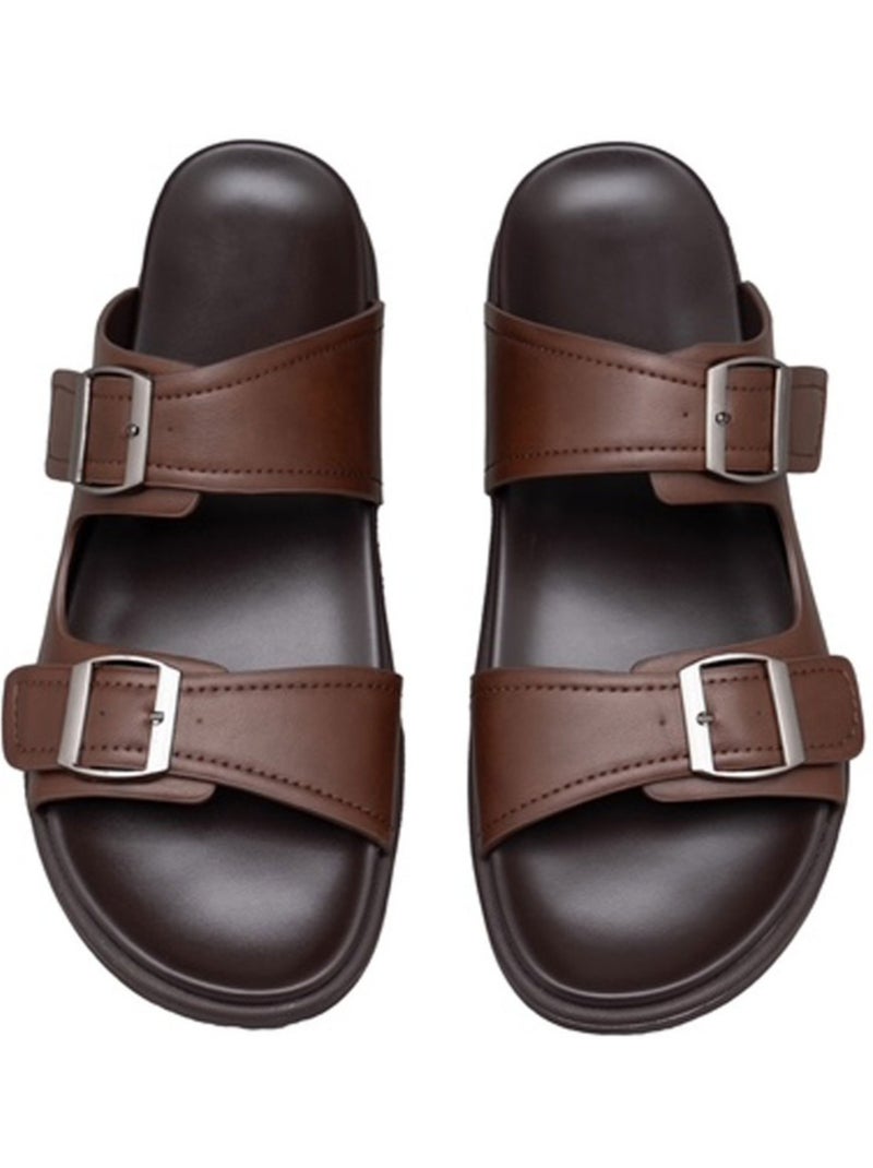 Sandales Kebello Marron - Kiabi