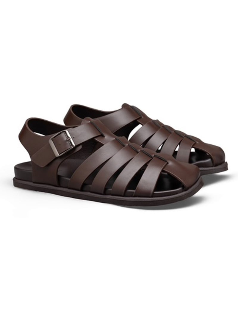 Sandales Kebello Marron - Kiabi