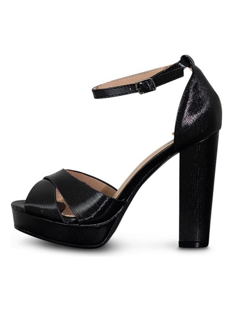 Sandales Kebello Noir Noir - Kiabi