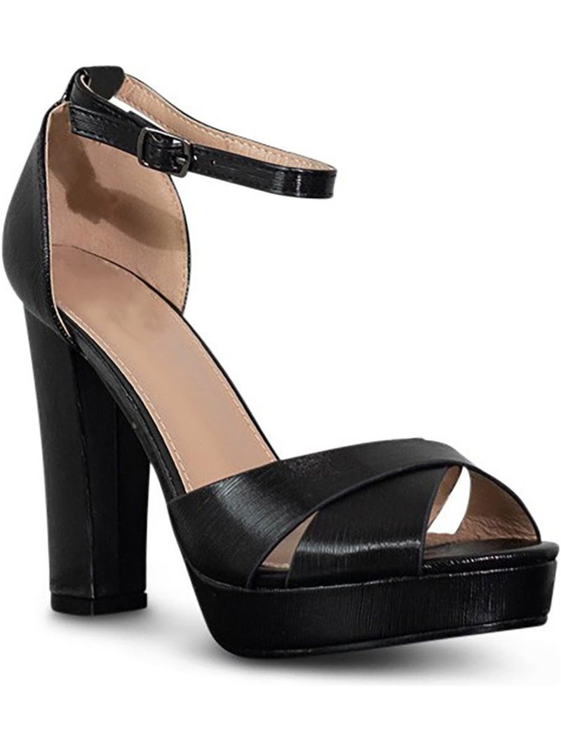 Sandales Kebello Noir Noir - Kiabi