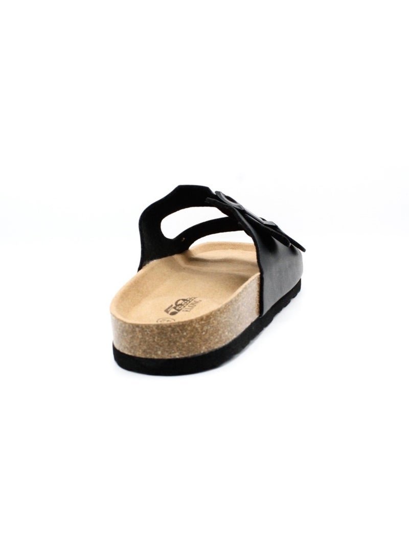 Sandales Kebello Noir Noir - Kiabi