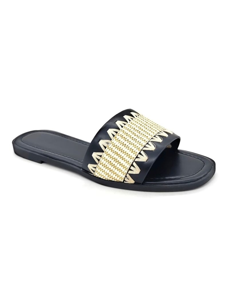 Sandales Kebello Noir Noir - Kiabi