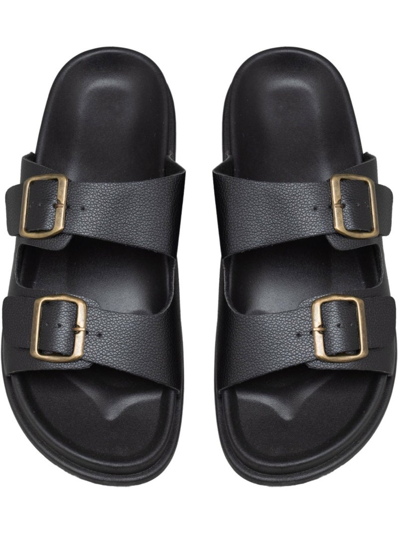 Sandales Kebello Noir Noir - Kiabi