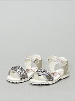 Sandales 'La Reine des Neiges' pailletées - Kiabi