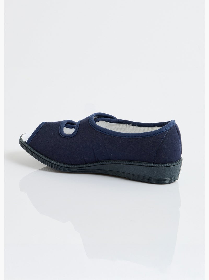 Sandales largeur confort bout ouvert - Afibel Bleu marine - Kiabi