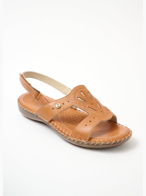 Sandales largeur confort bride scratchée - Afibel - Kiabi