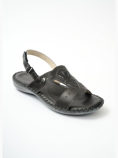 Sandales largeur confort bride scratchée - Afibel - Kiabi