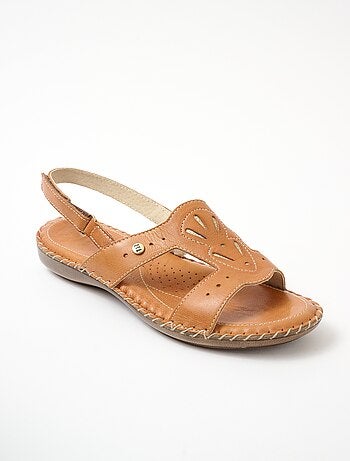 Sandales largeur confort bride scratchée