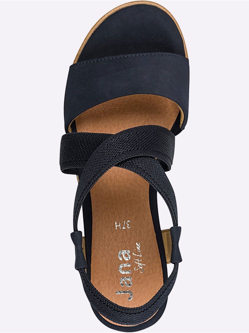 Sandales Largeur Pied Fort - Taille Standard - Witt Bleu nuit - Kiabi