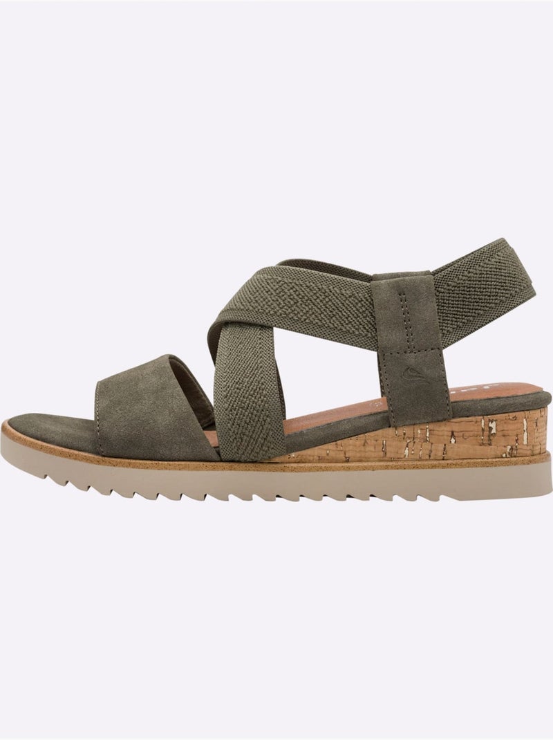 Sandales Largeur Pied Fort - Taille Standard - Witt Kaki - Kiabi