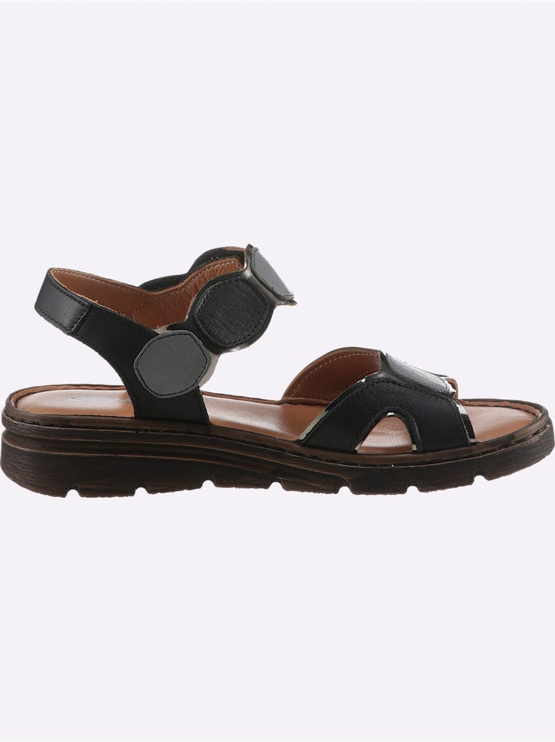 Sandales Largeur Pied Normal - Taille Standard - Witt Noir - Kiabi