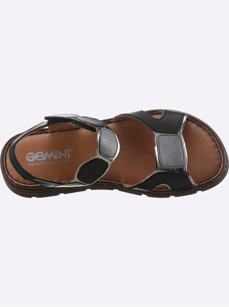 Sandales Largeur Pied Normal - Taille Standard - Witt Noir - Kiabi