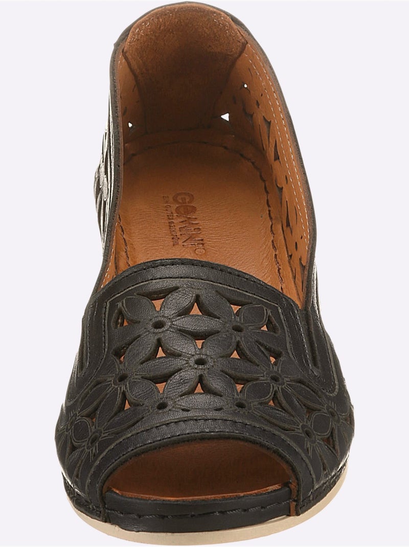 Sandales Largeur Pied Normal - Taille Standard - Witt Noir - Kiabi
