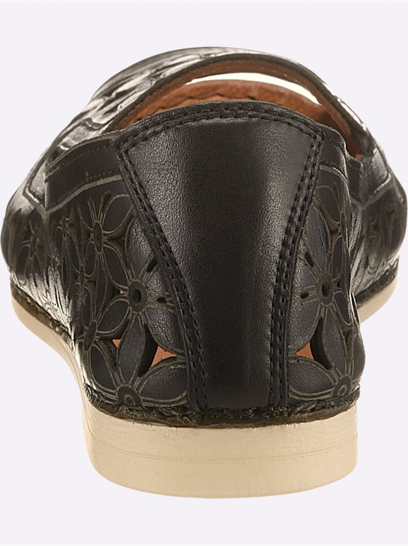 Sandales Largeur Pied Normal - Taille Standard - Witt Noir - Kiabi