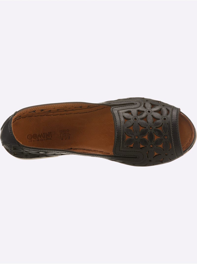 Sandales Largeur Pied Normal - Taille Standard - Witt Noir - Kiabi