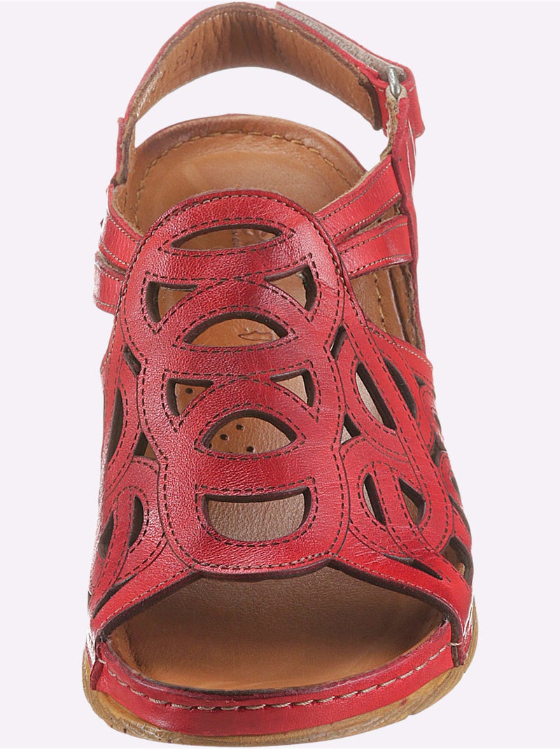 Sandales Largeur Pied Normal - Taille Standard - Witt Rouge - Kiabi