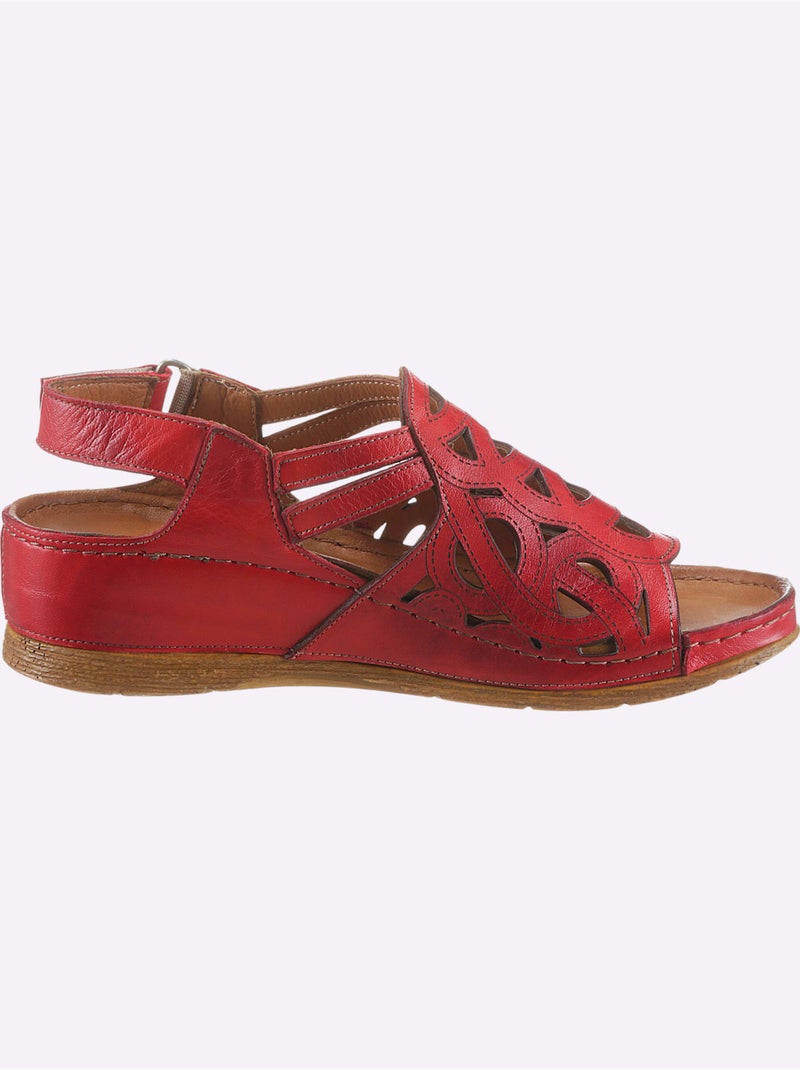 Sandales Largeur Pied Normal - Taille Standard - Witt Rouge - Kiabi
