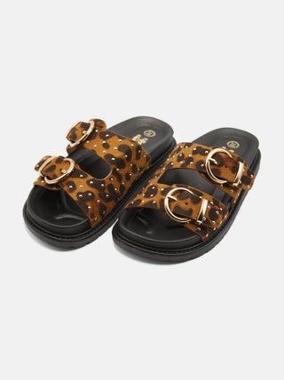 Sandales léopard