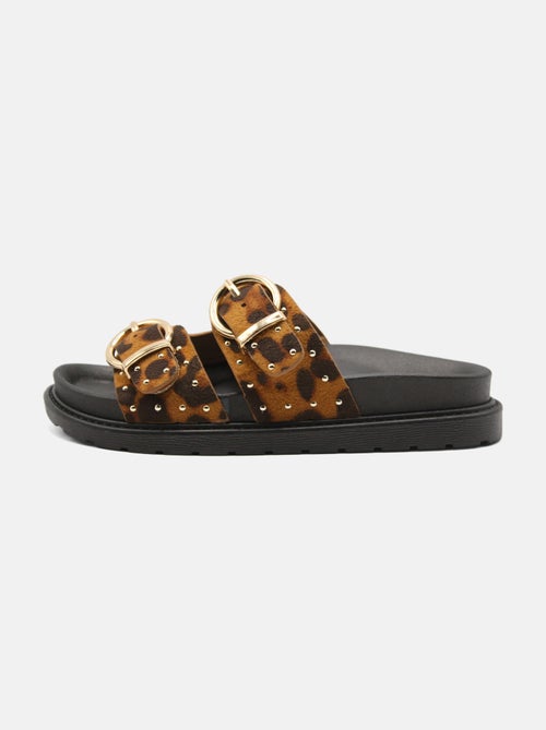 Sandales léopard - Kiabi