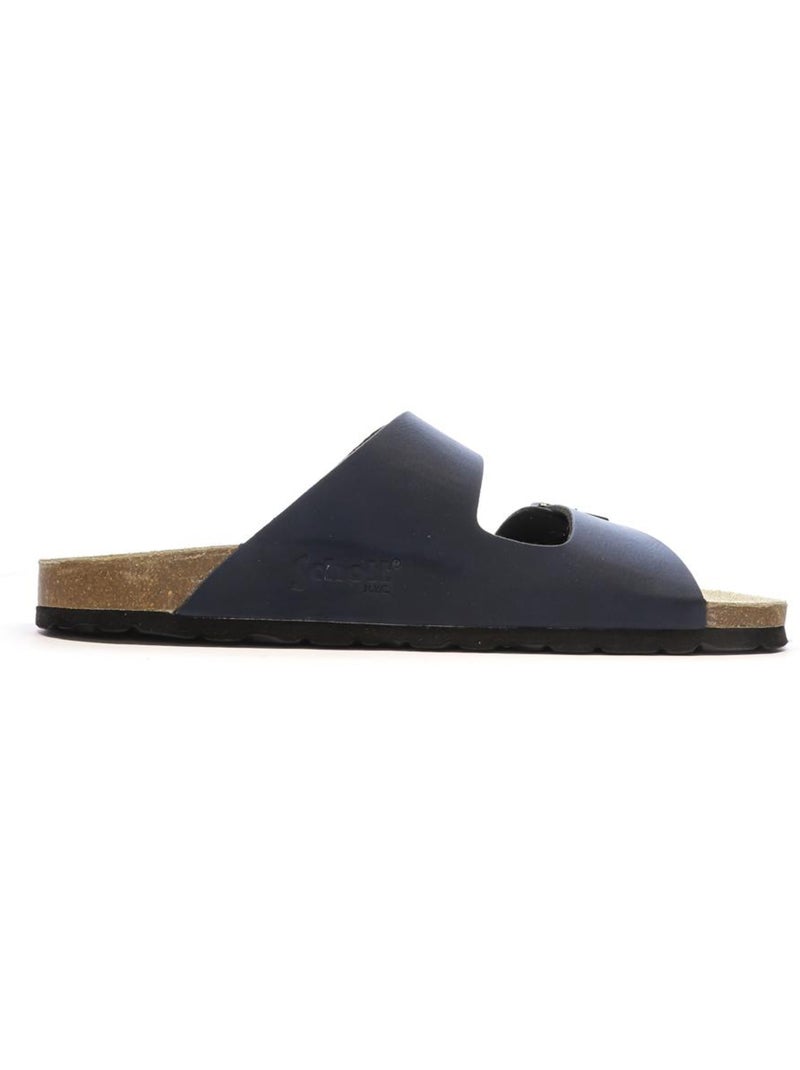 Sandales Lisses Homme Schott Bleu marine - Kiabi