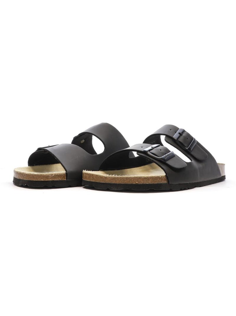 Sandales Lisses Homme Schott Noir - Kiabi