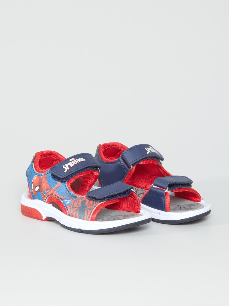 Sandales lumineuses 'Spider-Man' Bleu - Kiabi